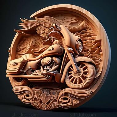 3D мадэль Harley Davidson Street Glide (STL)